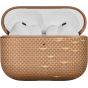 Ультра тонкий чехол PITAKA из арамидного волокна и кожи для AirPods Pro 3, (Golden Glint) Золотой
