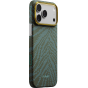 Ультра тонкий чехол PITAKA (Breath of Veins) для iPhone 17 Pro, (Dive Green) Зелёно-синий