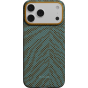 Ультра тонкий чехол PITAKA (Breath of Veins) для iPhone 17 Pro, (Dive Green) Зелёно-синий