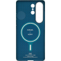 Ультра тонкий чехол PITAKA (Flora in Grid) для Samsung Galaxy S26 Ultra, (Forest Dawn) Зелено-синий