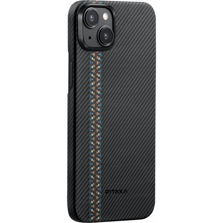 Ультра тонкий чехол Pitaka MagEZ 4 для iPhone 15 (6.1"), Rhapsody, кевлар (арамид)