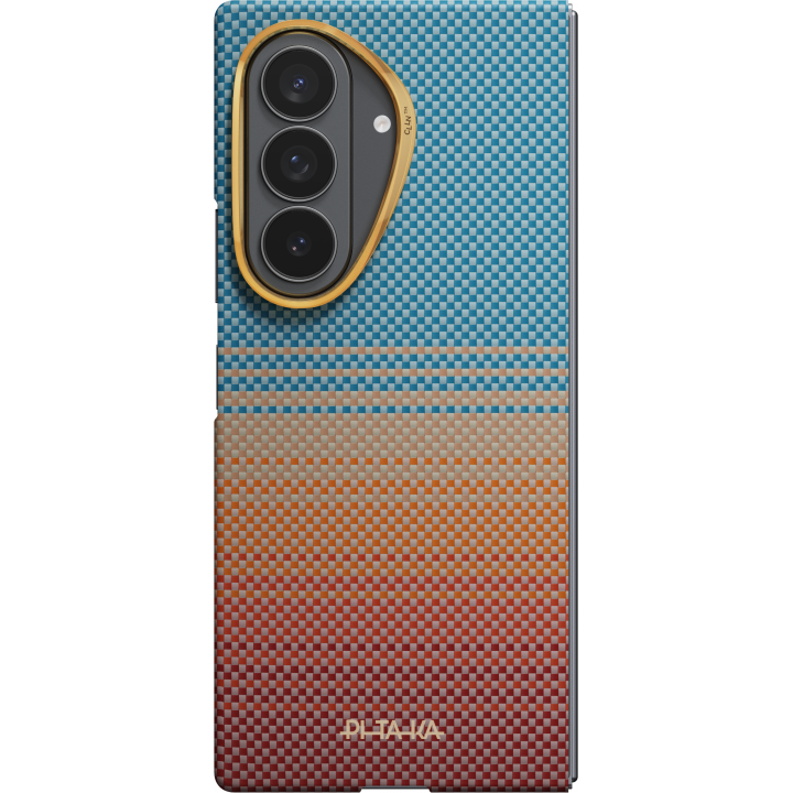 Ультра тонкий чехол PITAKA (California Dream-01) для Galaxy Z Fold8 Ultra, (Sunset 2.0) Оранжево-синий