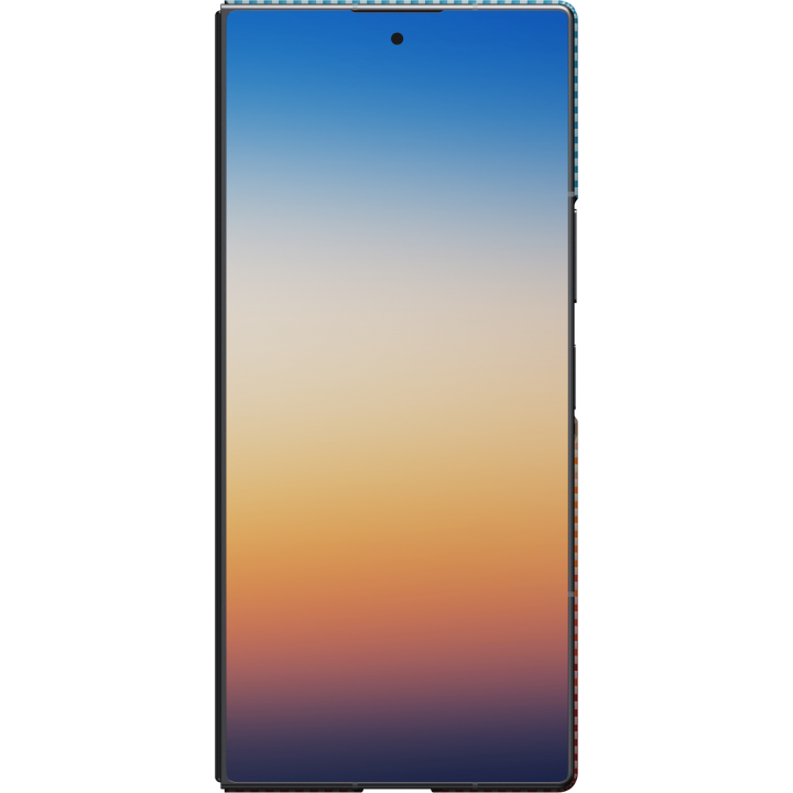 Ультра тонкий чехол PITAKA (California Dream-01) для Galaxy Z Fold8 Ultra, (Sunset 2.0) Оранжево-синий