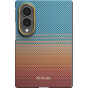 Ультра тонкий чехол PITAKA (California Dream-01) для Galaxy Fold8 Ultra, (Sunset 2.0) Оранжево-синий
