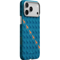 Ультра тонкий чехол PITAKA (PitaTap™) для iPhone 17 Pro, (Indigo) Синий