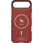 Ультра тонкий чехол PITAKA (Happiness Rides) для iPhone Air, (Cinnabar Steed) Красный