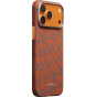 Ультра тонкий чехол PITAKA (Monogram) для iPhone 17 Pro, Оранжевый