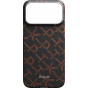 Ультра тонкий чехол PITAKA (Monogram) для iPhone 17 Pro Max, Чёрно-оранжевый