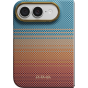 Ультра тонкий чехол PITAKA (California Dream-01) для iPhone 18 Duo, (Sunset 2.0) Оранжево-синий