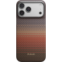 Ультра тонкий чехол PITAKA для iPhone 18 Pro, (Sunset) Коричневый