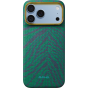 Ультра тонкий чехол PITAKA (Breath of Veins) для iPhone 18 Pro Max, (Tidal Blue) Зелёно-синий
