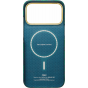 Ультра тонкий чехол PITAKA (Breath of Veins) для iPhone 18 Pro Max, (Tidal Blue) Зелёно-синий