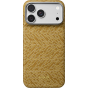 Ультра тонкий чехол PITAKA (Wind Over Wheat) для iPhone 18 Pro, (Golden Drift) Золотой