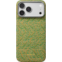 Ультра тонкий чехол PITAKA (Wind Over Wheat) для iPhone 18 Pro Max, (Surging Awn) Зелёный