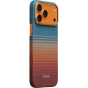 Ультра тонкий чехол PITAKA (California Dream) для iPhone 17 Pro Max, (Sunset 2.0) Оранжево-синий