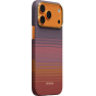 Ультра тонкий чехол PITAKA (California Dream-02) для iPhone 17 Pro Max, (Sunset 2.0) Оранжево-фиолетовый