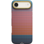 Ультра тонкий чехол PITAKA (California Dream-04) для iPhone Air, (Sunset 2.0) Оранжево-синий