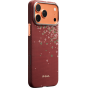 Ультра тонкий чехол PITAKA (Sakura Hours) для iPhone 17 Pro, (Daybreak Red) Красный