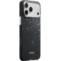 Ультра тонкий чехол PITAKA (Sakura Hours) для iPhone 17 Pro, (Midnight Black) Чёрный