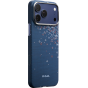 Ультра тонкий чехол PITAKA (Sakura Hours) для iPhone 17 Pro, (Nightfall Blue) Синий
