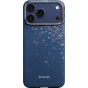 Ультра тонкий чехол PITAKA (Sakura Hours) для iPhone 17 Pro, (Nightfall Blue) Синий